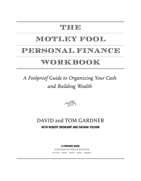Cover image for book The Motley Fool Personal Finance Workbook