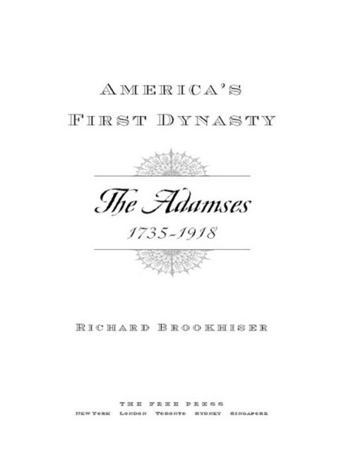 Cover image for book America's First Dynasty