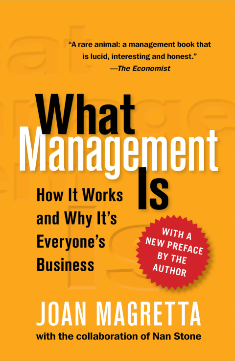 Cover image for book What Management Is