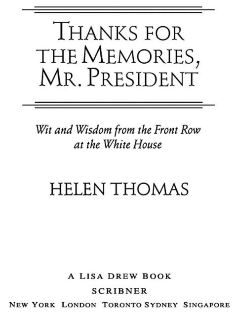 Cover image for book Thanks for the Memories, Mr. President