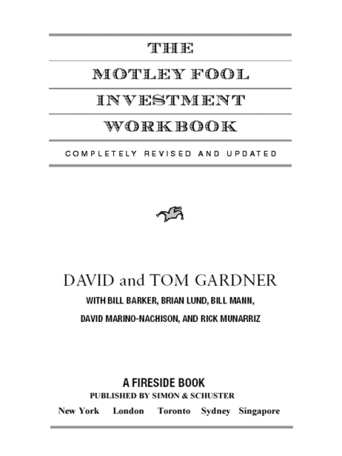 Cover image for book The Motley Fool Investment Workbook