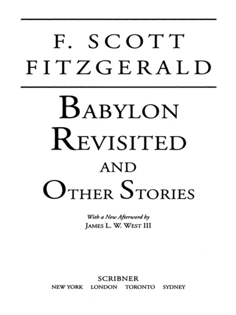 Cover image for book Babylon Revisited