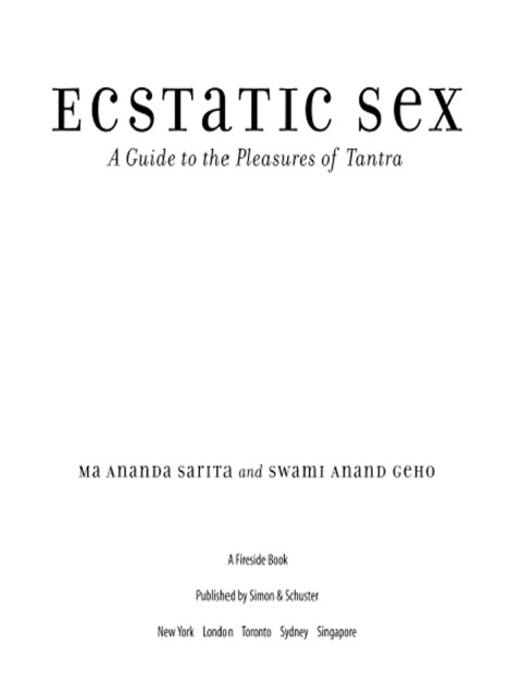 Cover image for book Ecstatic Sex