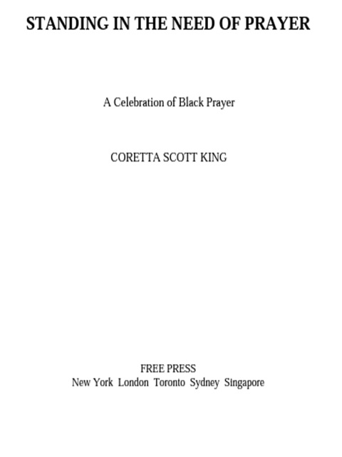 Cover image for book Standing in the Need of Prayer