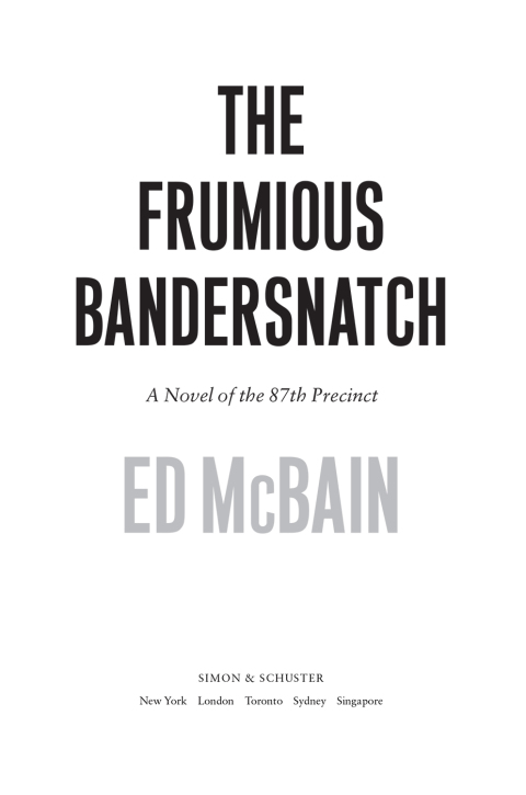 Cover image for book The Frumious Bandersnatch
