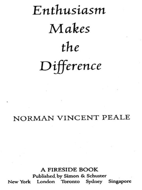 Cover image for book Enthusiasm Makes the Difference