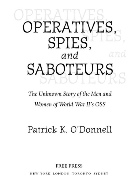 Cover image for book Operatives, Spies, and Saboteurs