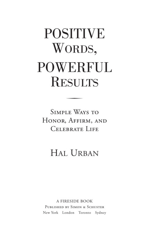 Cover image for book Positive Words, Powerful Results