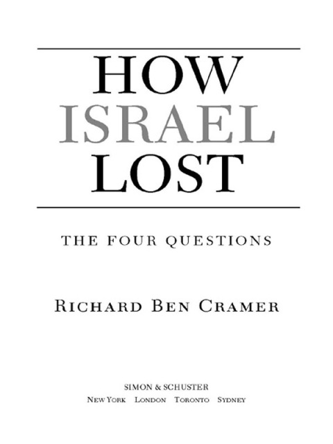 Cover image for book How Israel Lost