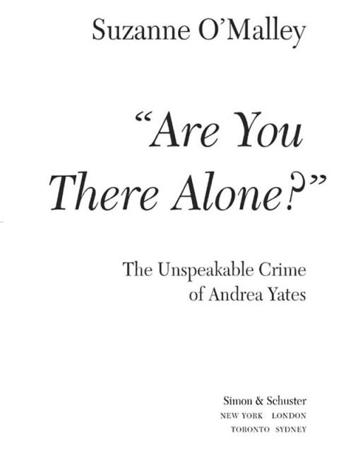Cover image for book Are You There Alone?