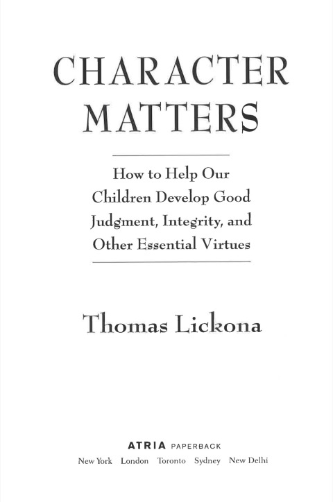 Cover image for book Character Matters