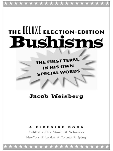 Cover image for book The Deluxe Election Edition Bushisms