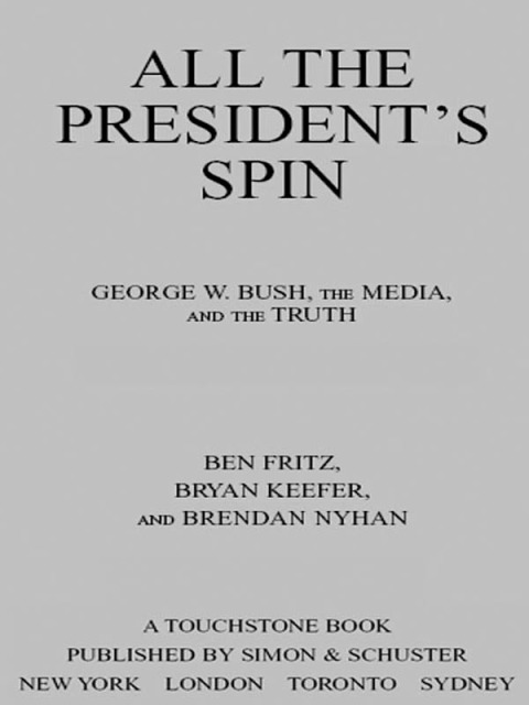 Cover image for book All the President's Spin