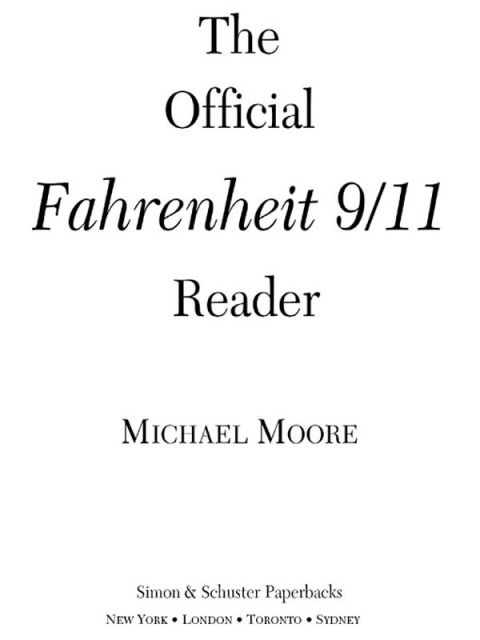 Cover image for book The Official Fahrenheit 9/11 Reader