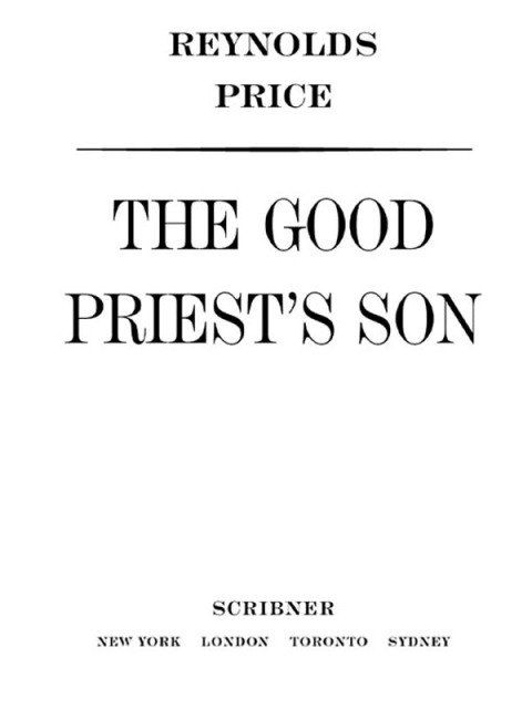 Cover image for book The Good Priest's Son