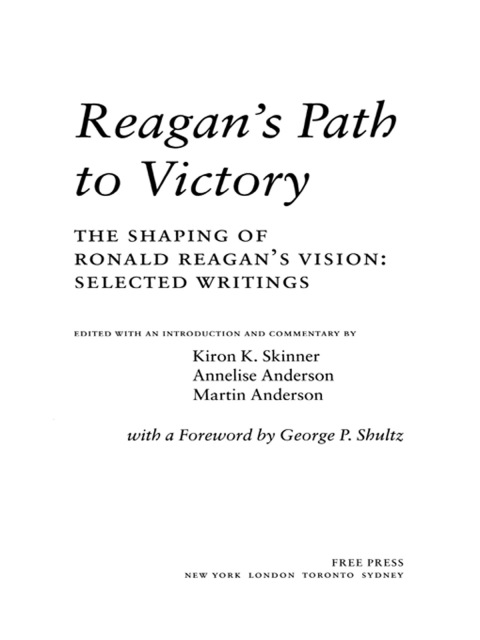 Cover image for book Reagan's Path to Victory