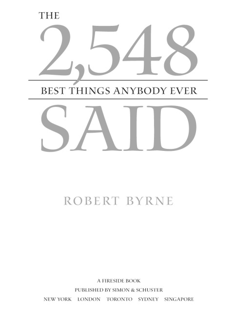 Cover image for book The 2,548 Best Things Anybody Ever Said