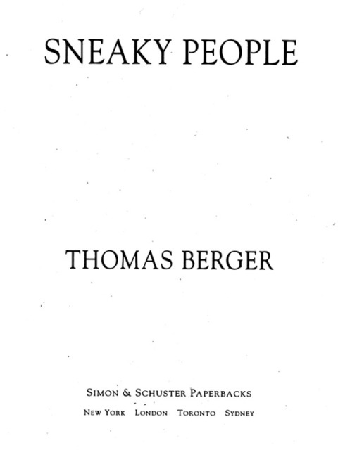 Cover image for book Sneaky People