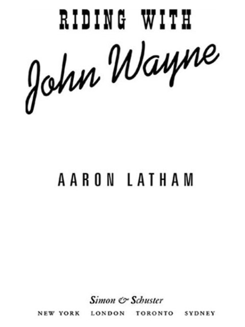 Cover image for book Riding with John Wayne