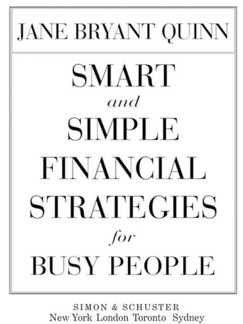 Cover image for book Smart and Simple Financial Strategies for Busy People