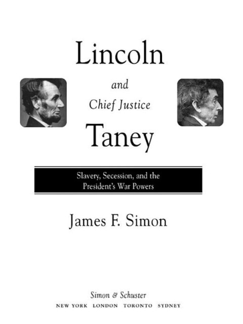 Cover image for book Lincoln and Chief Justice Taney