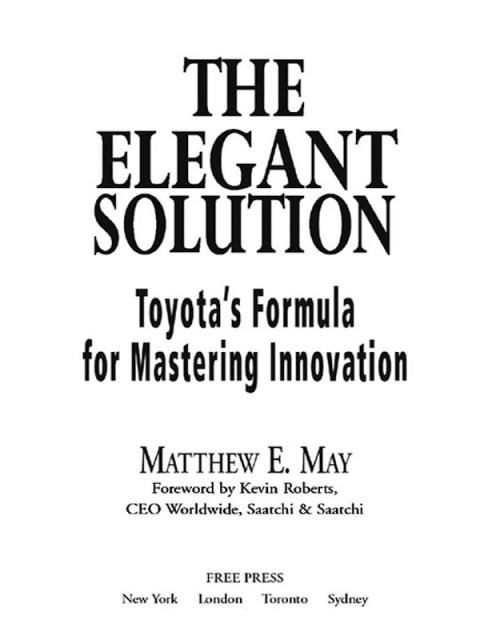 Cover image for book The Elegant Solution