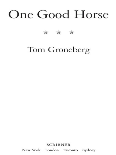 Cover image for book One Good Horse