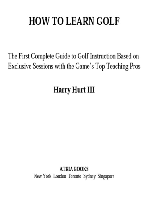 Cover image for book How to Learn Golf