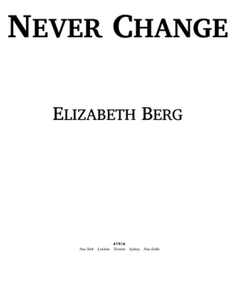 Cover image for book Never Change