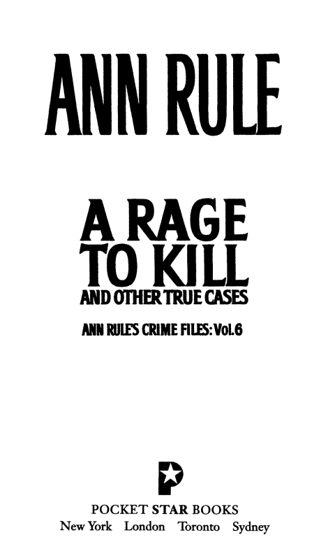 Cover image for book A Rage To Kill And Other True Cases:
