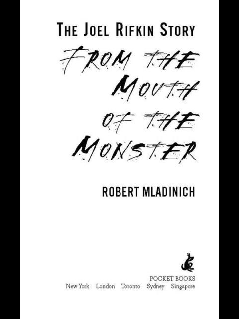 Cover image for book From the Mouth of the Monster