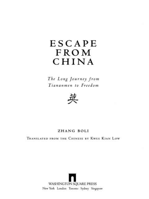 Cover image for book Escape From China