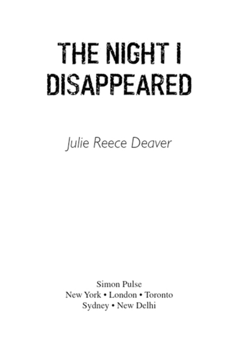 Cover image for book The Night I Disappeared