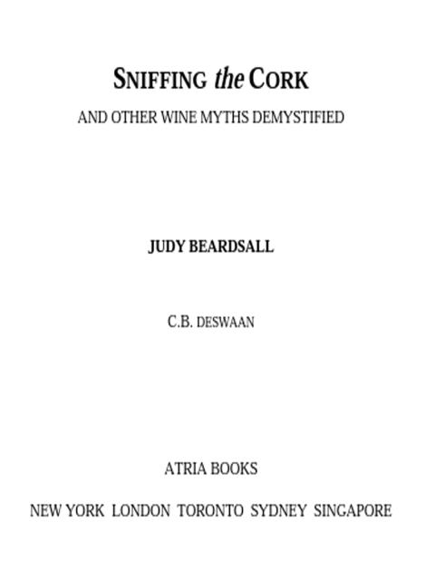 Cover image for book Sniffing the Cork