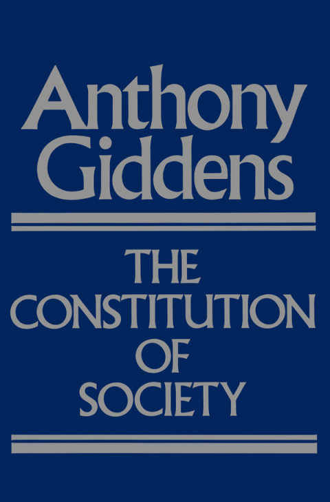 Cover image for book The Constitution of Society