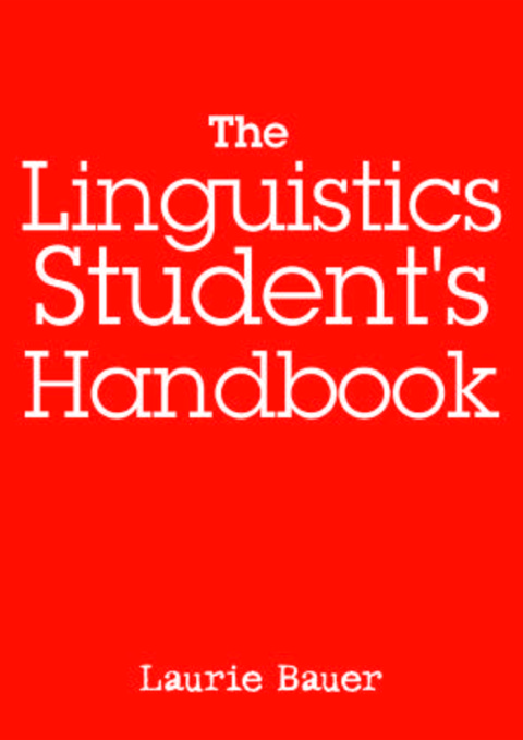 Cover image for book The Linguistics Student's Handbook