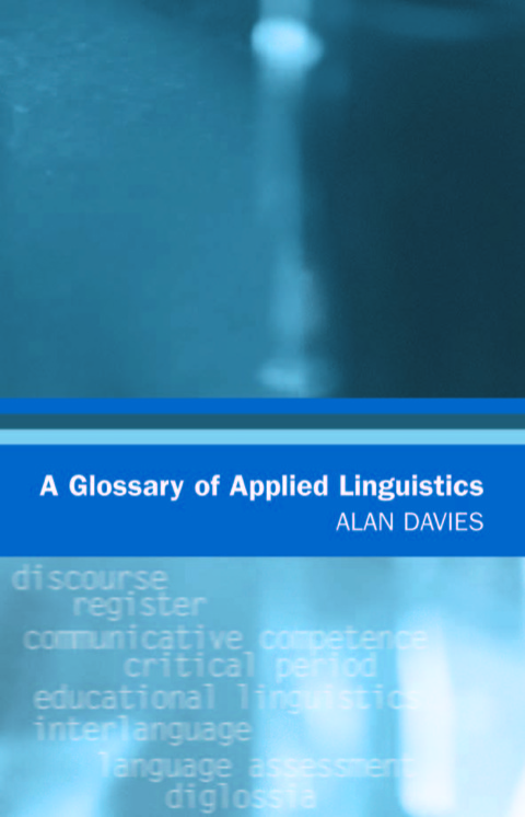 Cover image for book A Glossary of Applied Linguistics