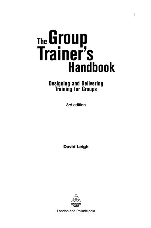 Cover image for book The Group Trainer's Handbook