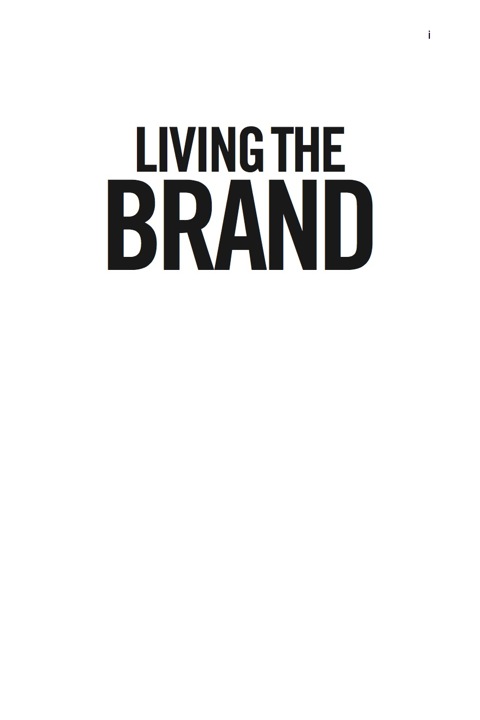 Cover image for book Living the Brand