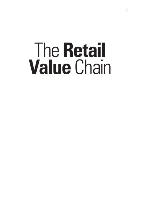 Cover image for book The Retail Value Chain