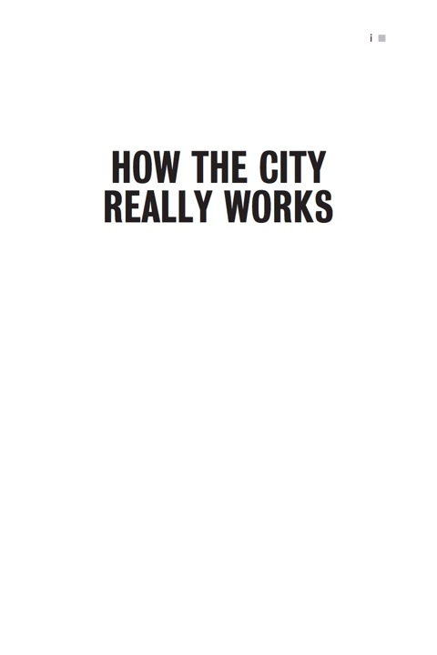 Cover image for book How the City Really Works
