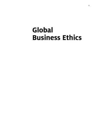 Global Business Ethics