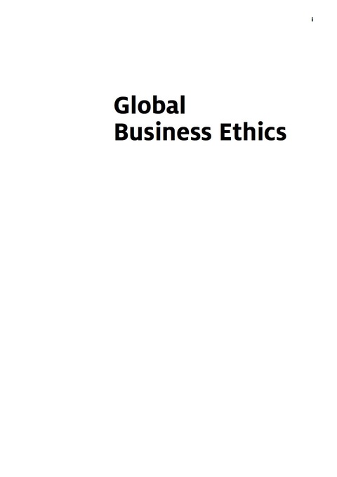 Cover image for book Global Business Ethics
