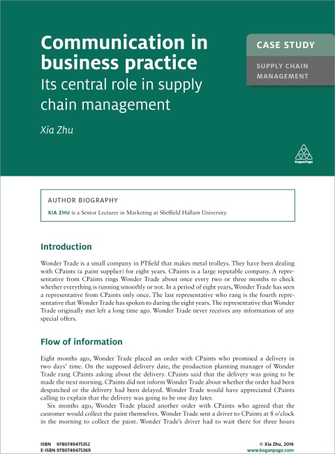 Cover image for book Case Study: Communication in Business Practice
