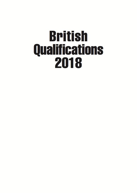 British Qualifications 2018