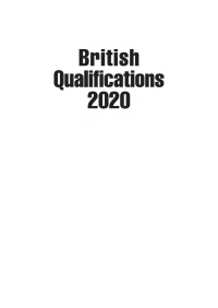 Titelbild: British Qualifications 2020 50th edition 9780749497408