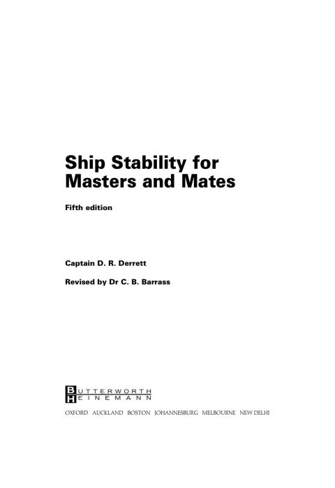 [1825 days] Ship Stability for Masters and Mates
