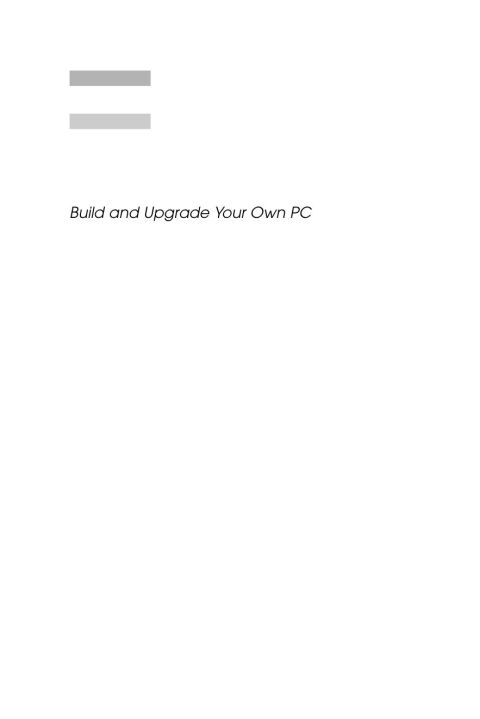 [1825 days] Build and Upgrade Your Own PC