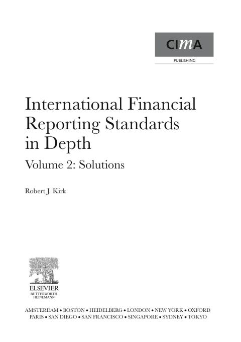 Cover image for book International Financial Reporting Standards in Depth Volume 2: Solutions