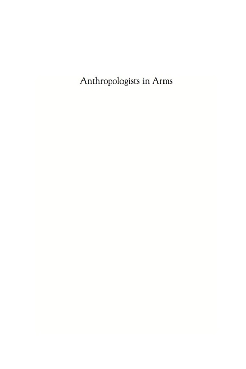 Cover image for book Anthropologists in Arms